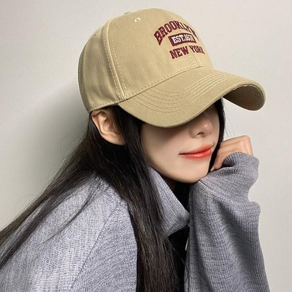여성 영문 레터링 스트랩 디자인 컬러 볼캡 CAP50