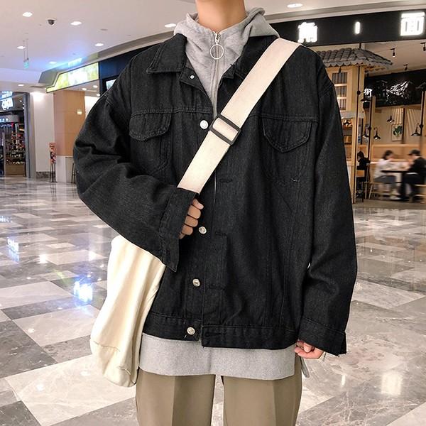 남성 데일리 오버핏 포켓 디자인 데님 자켓 IS-DN10N