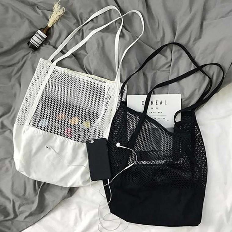 망사가방숄더백 네트백 가방 망사 여름휴가철코디 여름내추럴네트백 숄더백