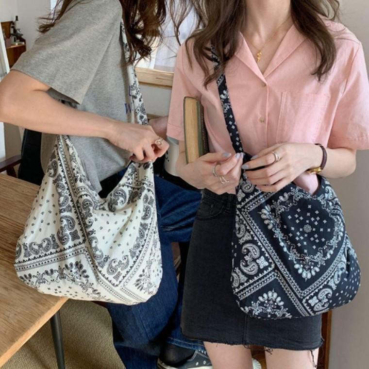 여성 숄더 에코 백 데일리 가벼운 면 천 가방 장바구니 데일리백 보부상백 여름 예쁜