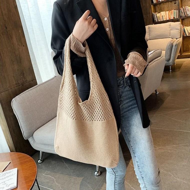가방 그물 숄더백 에코백 여성 쇼퍼백 5컬러 여름 라탄숄더백