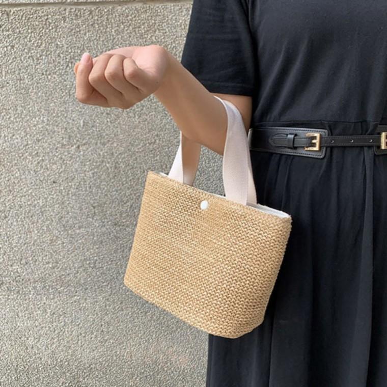 여름 패션 나들이 라탄 스타일 데일리 여성 토트백