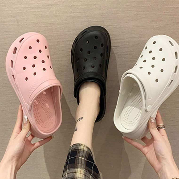 여성3cm 쿠션 펀칭 여름 슬리퍼 사무실 몰놀이 샌들