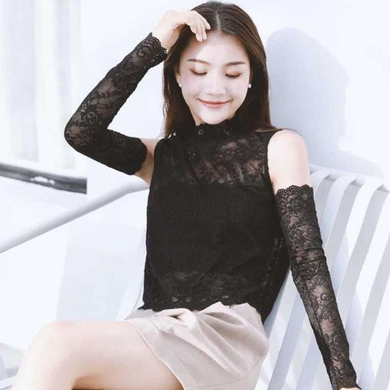 레이스 팔토시 롱 여성 반장갑 망사 여성팔 쿨토시 망사팔 운전 시스루 여성쿨 레이스팔