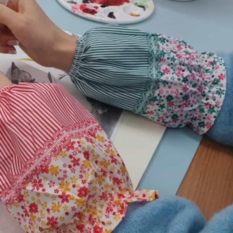 프릴이 팔이랑 반 여성팔토시 작업용토시 손목토시