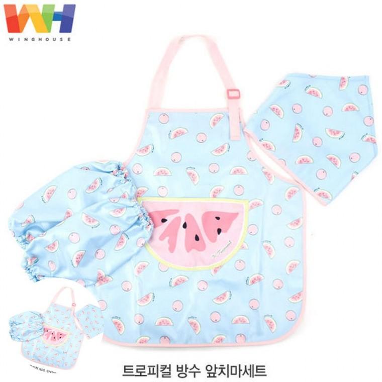 초등학생앞치마두건세트 유아미술앞치마팔토시 초등어린이앞치마두건 어린이앞치마팔토시세트 어린이미술앞