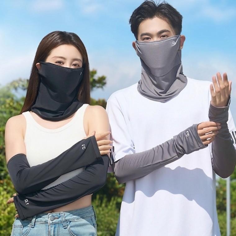 햇빛 차단 시원한 소재 여름 데일리 남녀공용 마스크 팔토시 세트