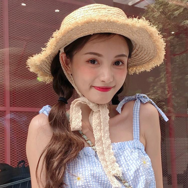 플랫 리본 보터햇 / 챙모자 여름모자 가을 벙거지모자 밀짚모자 왕골모자 라피아햇