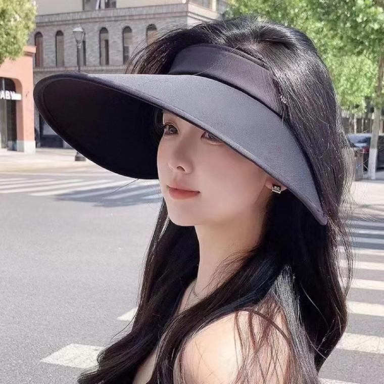 챙넓은 와이드 썬캡 접이식 썬바이저 자외선차단 등산 골프 여름모자