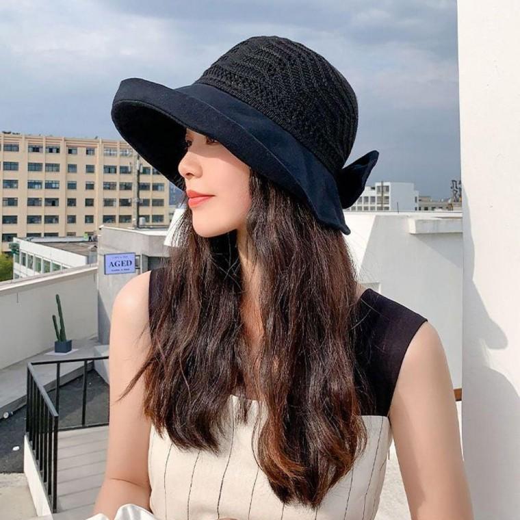 여자여름모자 여행 미치 버킷 햇 챙 넓은 벙거지 모자 블랙 사파리 벙거지 캠핑 여성 버킷햇 여름 여자