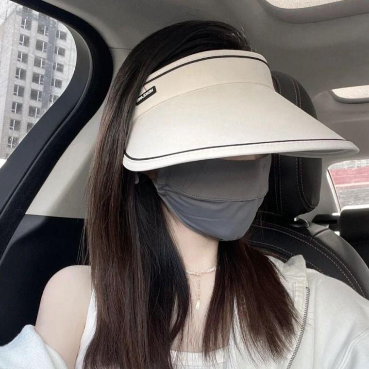 썬블럭 모자 심플 여성 여름 돌돌이 접이식 썬캡 햇빛 가림 작업모자 여성썬 바이저
