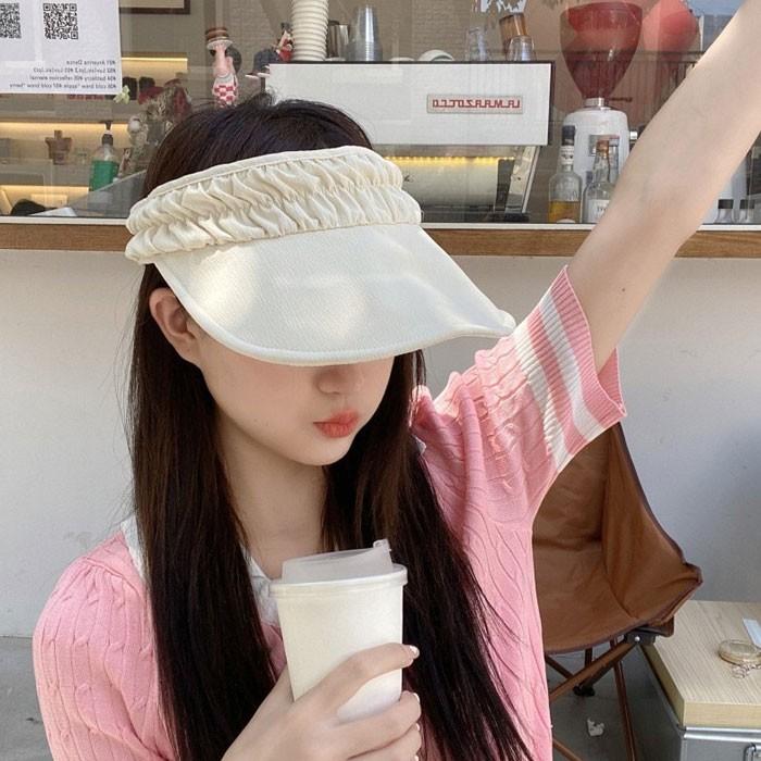 주름 린넨  썬캡 5color / 여름모자