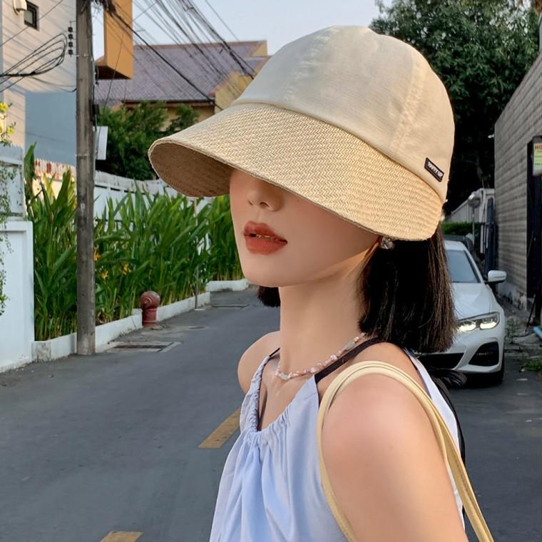 보넷 버킷햇 여성 와이드 벙거지모자 여름 보닛 라탄 모자