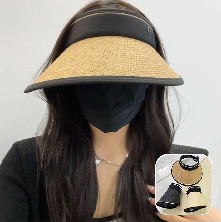 최저가 한정수량 할인판매 G로고 여성 돌돌이 여름모자
