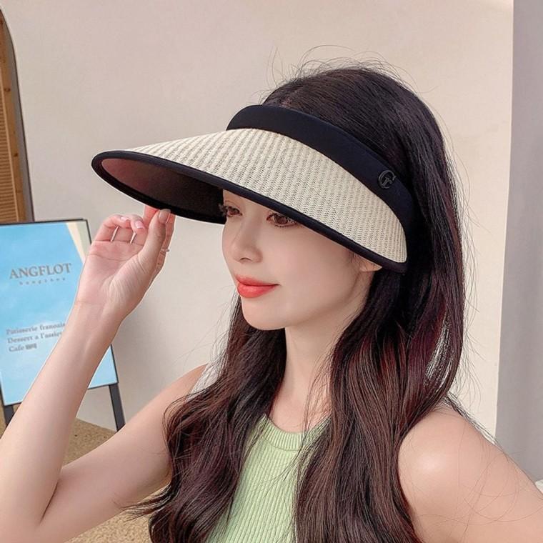 여성 여름철 나들이 패션 바캉스 라탄 햇빛 차단 썬캡