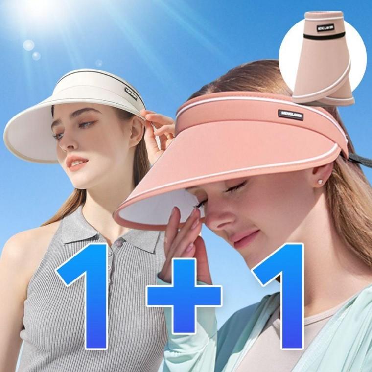 챙넓은 와이드 모자 돌돌이 여름 햇빛가리개 선캡 창큰모자 썬캡 여성 돌돌이 챙넓은모자 골프 햇볕가리개