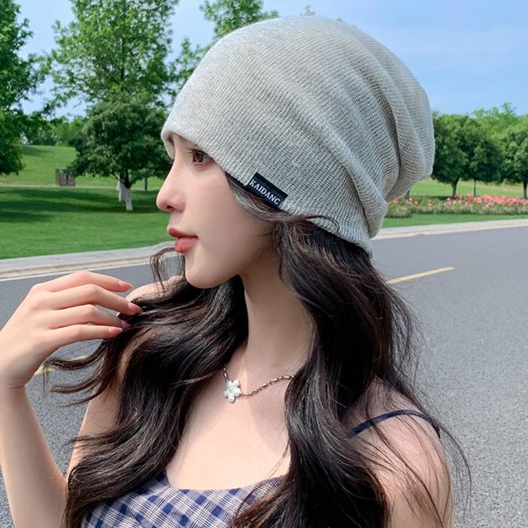 LND 여성 여름 비니 얇은 니트비니 통기성 비니모자 남여공용 여성 남성