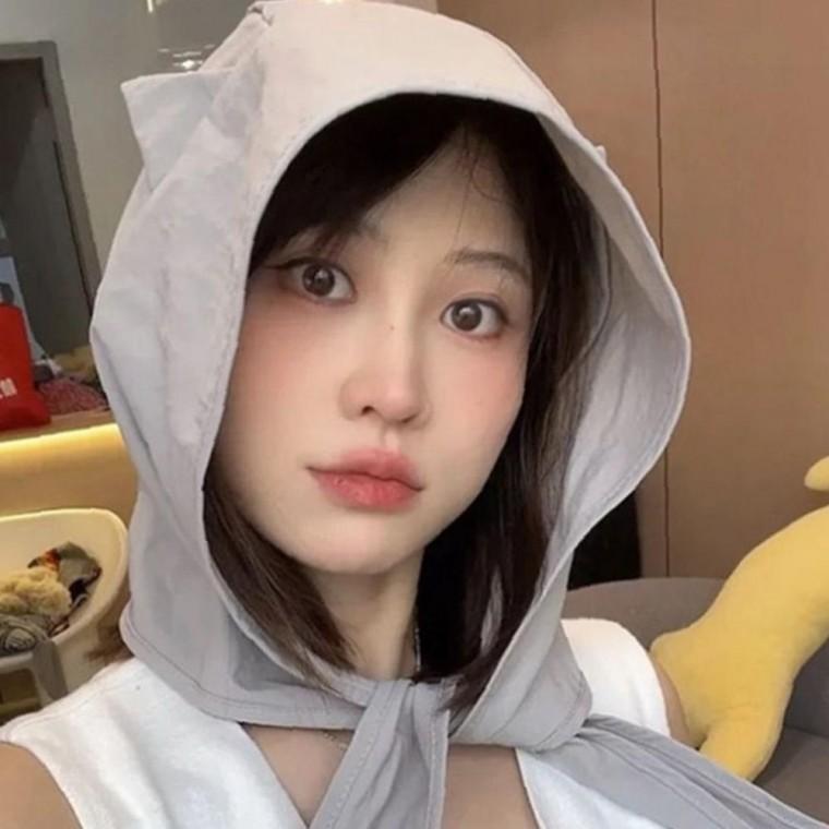 그레이 새로운 얼굴 작아보이는 여성 썬캡 자외선 차단 여름모자 여행용