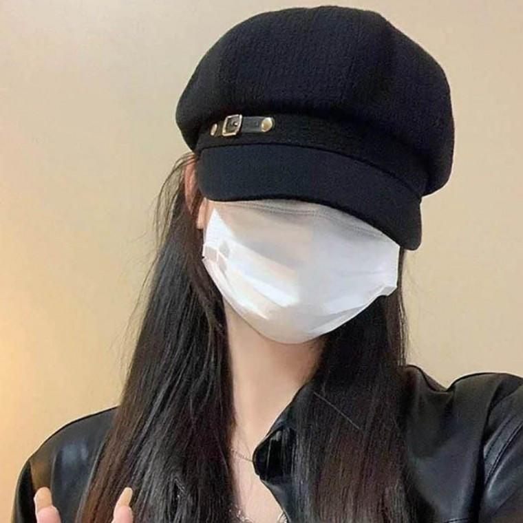 여자 클래식 디자인 외출 팔각 모자 캐주얼 베레모 야구 볼캡 기본 커플 여름 캡모자
