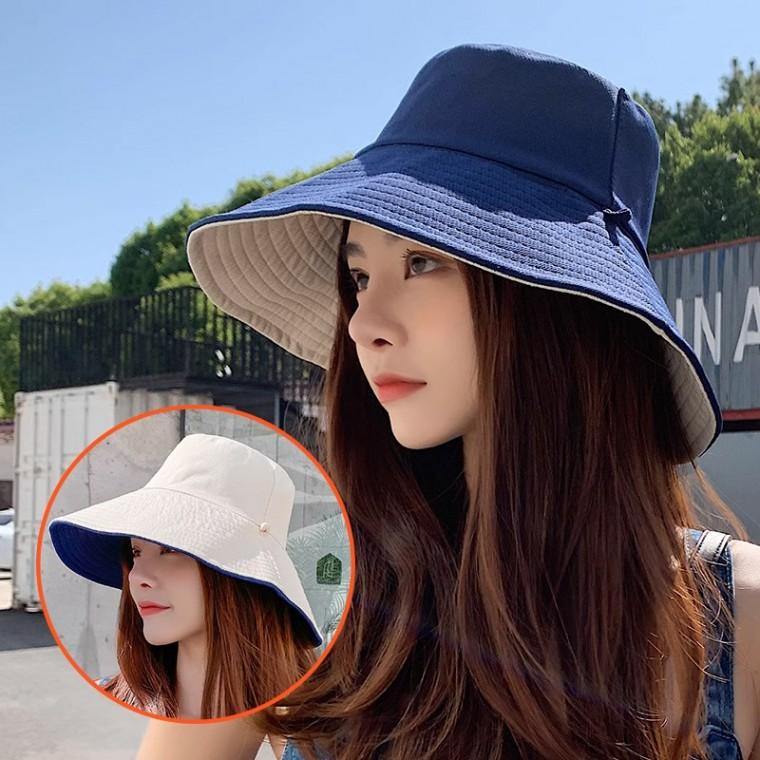 [엠에스]23049 오버핏 벙거지/벙거지모자/여름모자/여성모자/버킷햇/양면모자