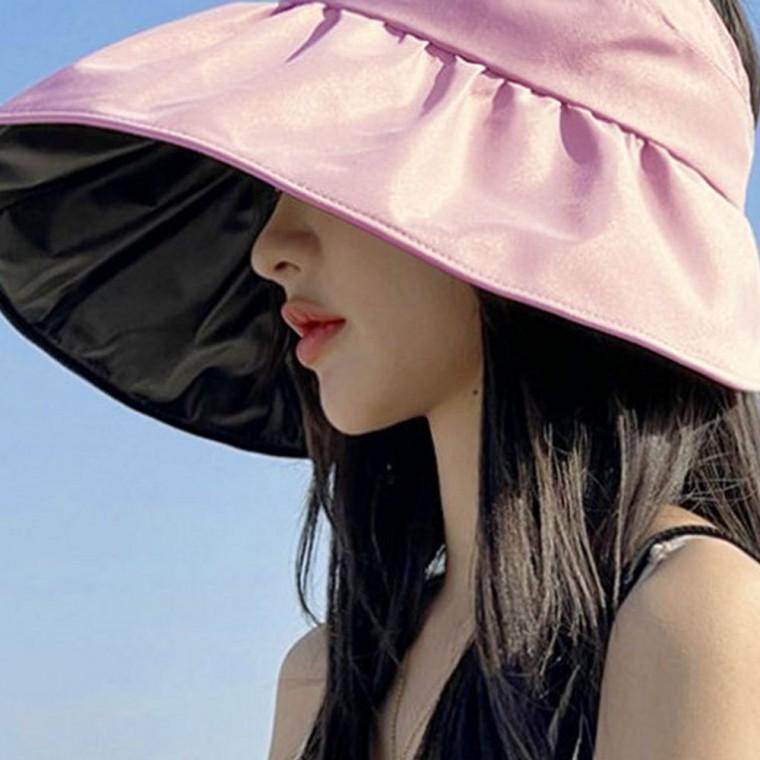 셔링 벙거지 여성챙모자 여름챙모자