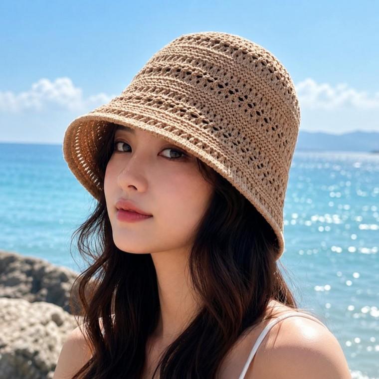 메쉬 라탄 벙거지 봄 여름 가을 버킷햇 여성모자
