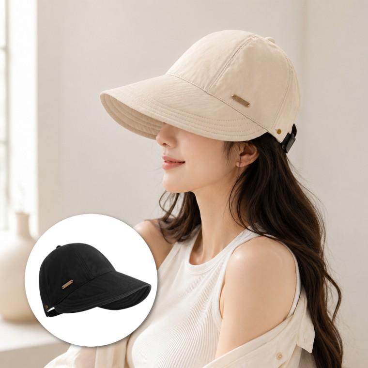 사이즈 조절 챙모자 여성 썬햇 여름 챙넓은모자
