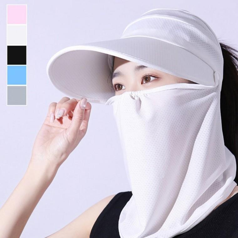 여름철 360도 햇빛 차단 마스크 탈부착 가능 썬캡
