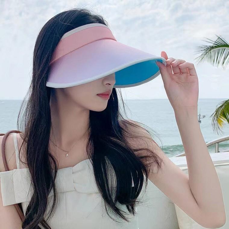 햇빛차단 여름휴가 스포츠 데일리 그라데이션 썬캡