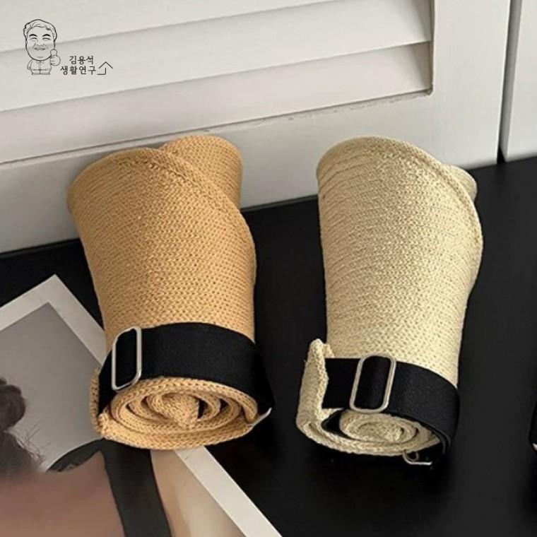 햇빛 자외선 차단 돌돌이 썬캡 라피아햇 여름 창 모자