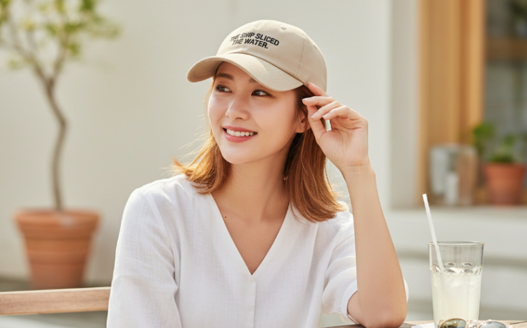 속건성 질감 볼캡 여름 레터링 자수 심플 캐주얼 모자