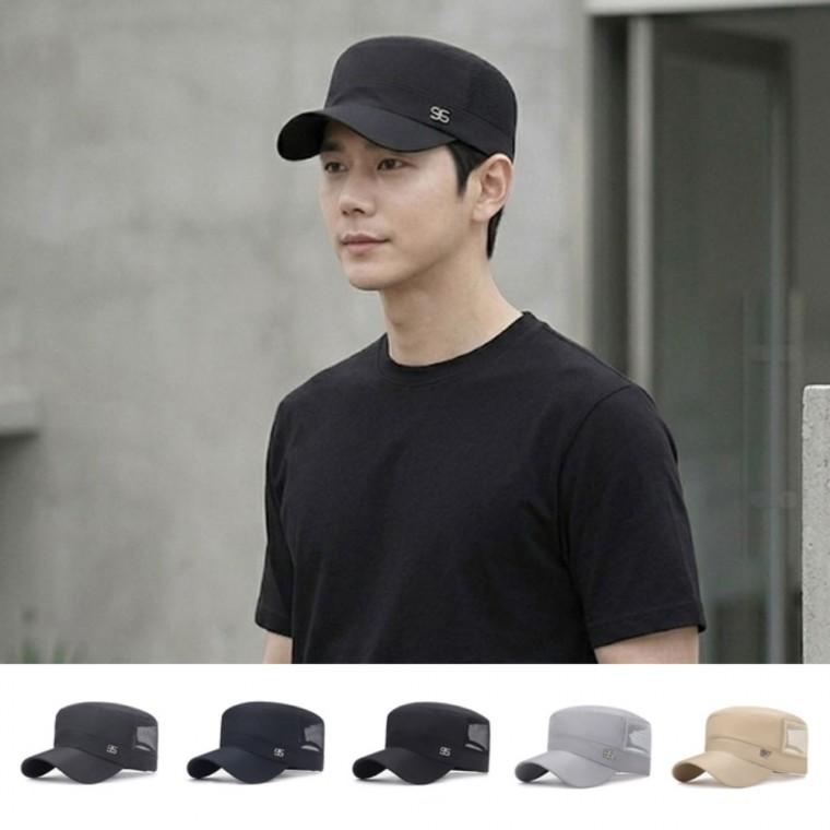 통기성 여름 군모스타일 아웃도어 데일리 캐주얼 메시캡 남성 모자