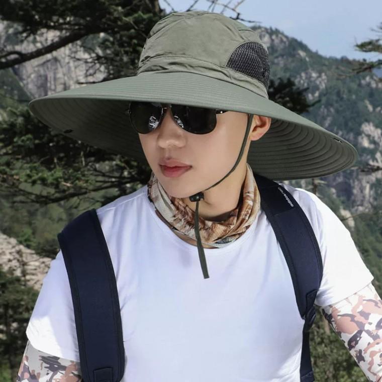 [여름 신상] 자외선차단 와이드챙 모자 등산 낚시 캠핑 도매
