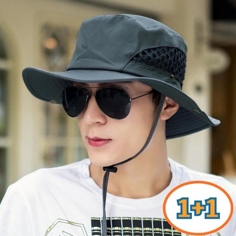 1+1 부니햇 정글모 여름 메쉬 등산모 사계절 남녀공용 등산모자 (2개세트)