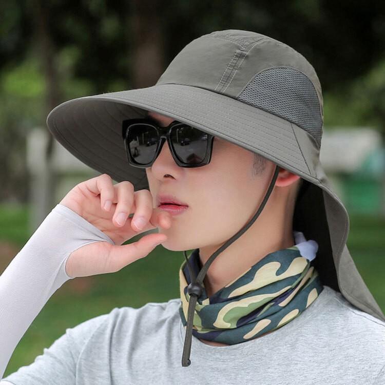 남자모자 베일벙거지 자외선차단 등산 낚시 여름모자