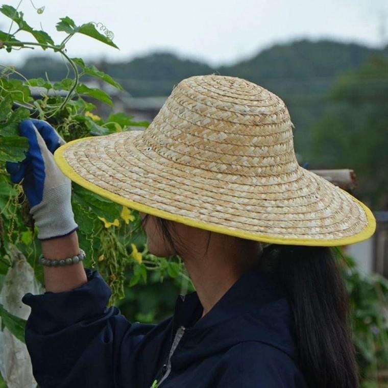 농사용 농부 밀짚모자 챙넓은 47cm 사파리 등산 여름 차단 햇빛 가리개 특대형 작업용