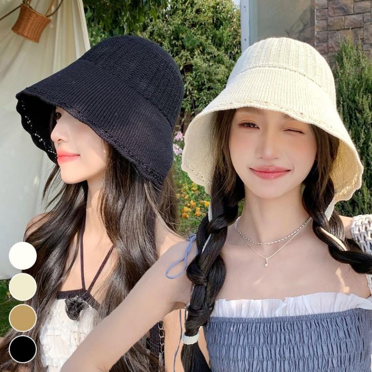 레이스 보넷햇 소공녀 여름 햇빛차단 니트짜임 스트랩