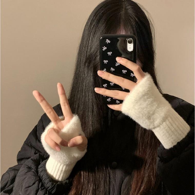 [별별창고] 니트 핸드워머 장갑 팔토시 암워머 겨울 여성 워머 손목토시 반장갑 방한 사무실 토시