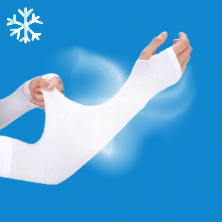 여름 쿨 자외선 팔 토시 (흰색)