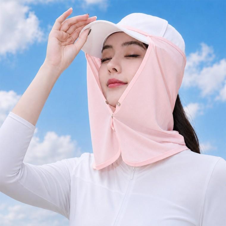 썬캡 모자에 두르는 얼굴 햇빛 가리개 자외선차단 목 차양커버 등산 골프 런닝 썬바이저