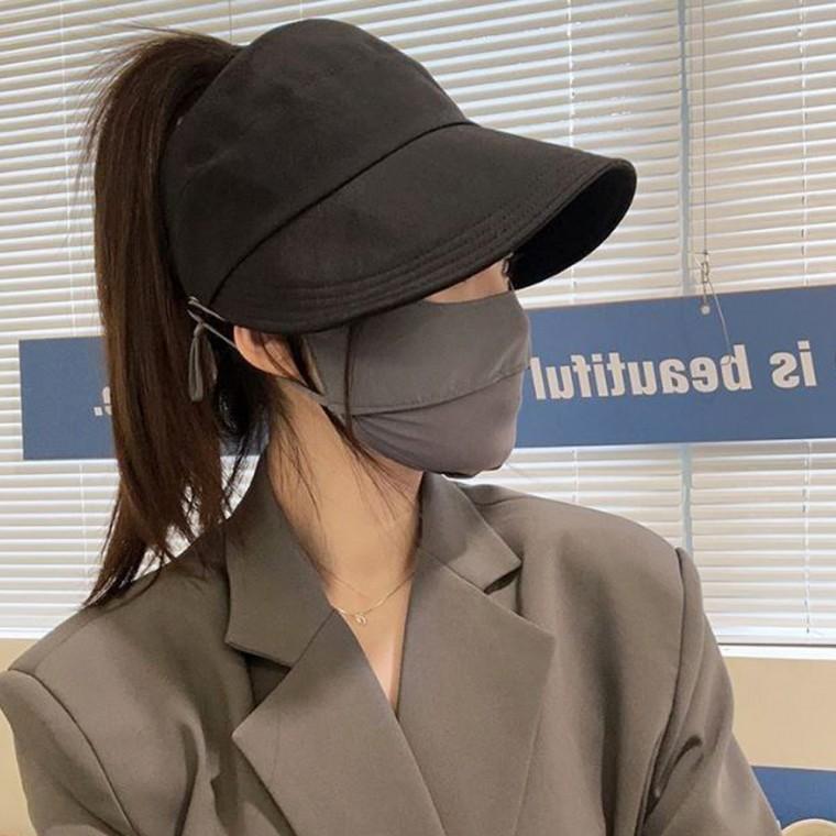 [PG] 무지 심플 마스크걸이 벙거지 햇빛차단 썬캡