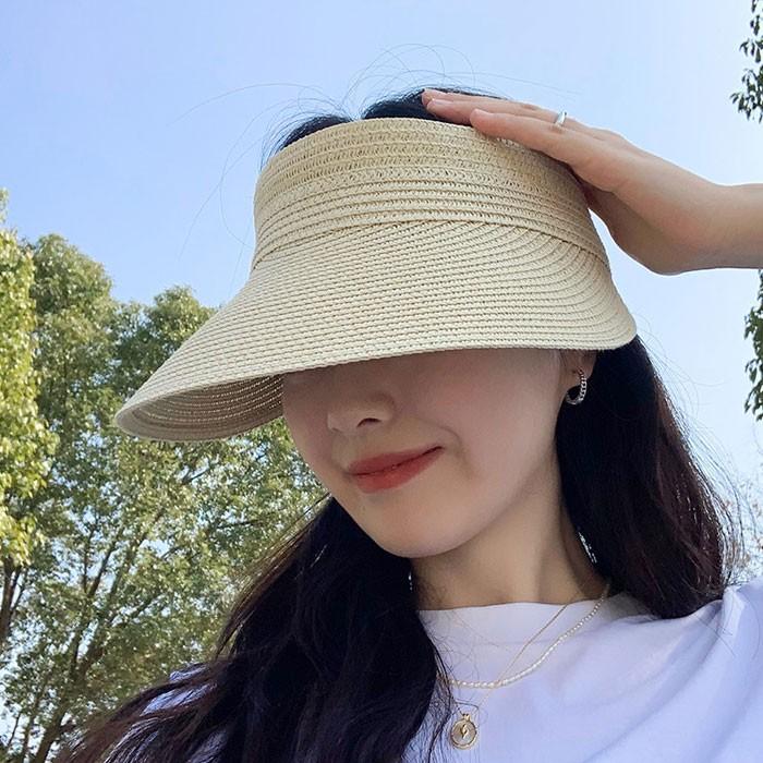 렐라 밀짚 밴딩 썬캡 4color / 페이퍼 라탄모자
