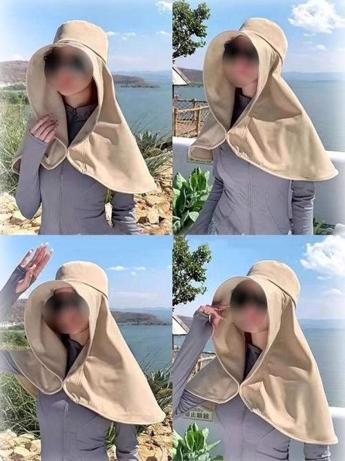 여성 살안타 숄선햇 UV차단 썬캡 모자