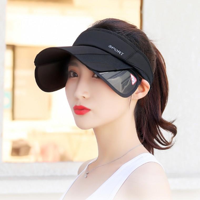 슬라이드 썬캡 눈옆 커버 날개 연장 썬캡 모자 해피포레