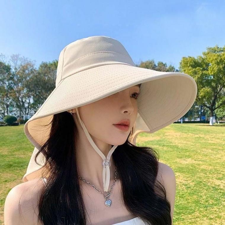 잔솔 창넓은 모자 자외선 차단 썬캡 여성 햇빛 가리개