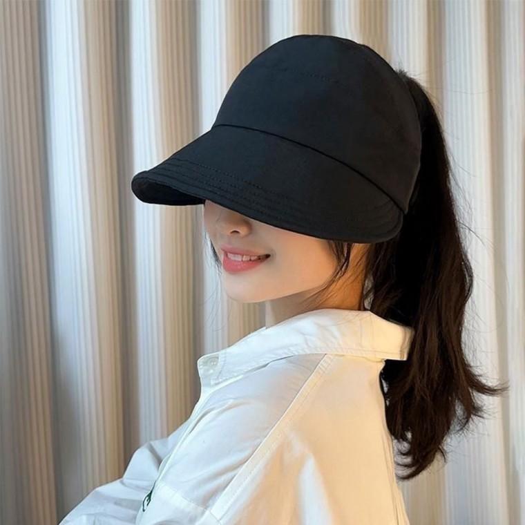 초경량 포니테일 썬캡 모자 여자썬캡 여성 여자여름 LM-0597