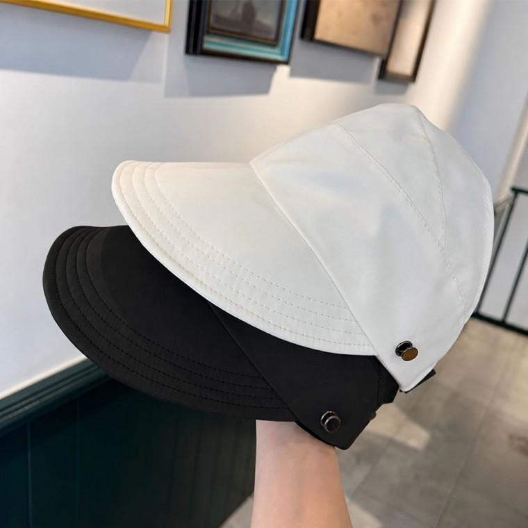묶음머리 썬캡 챙모자 포니테일 여성 여름 2color DK-0597