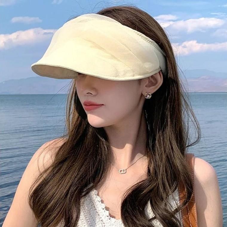 핏픽 자외선차단 헤어밴드형 썬캡 해빛가리개 여성