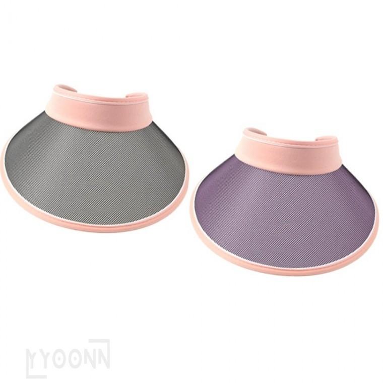 챙넓은모자 썬캡 핑크