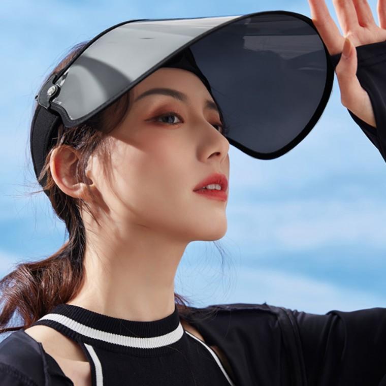 썸머스타 자외선차단 돌돌이 썬캡(블랙) UV차단모자